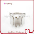 316 stainless steel new design rings silver jewelry wholesale